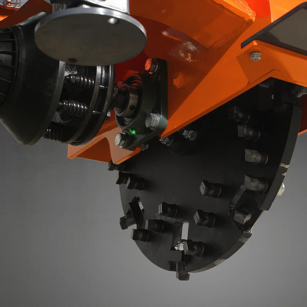 3-Point PTO Stump Grinder with 34 Carbide Teeth (PTO Shaft Included with Slip Clutch),  for 15-45HP Tractor,  SG24