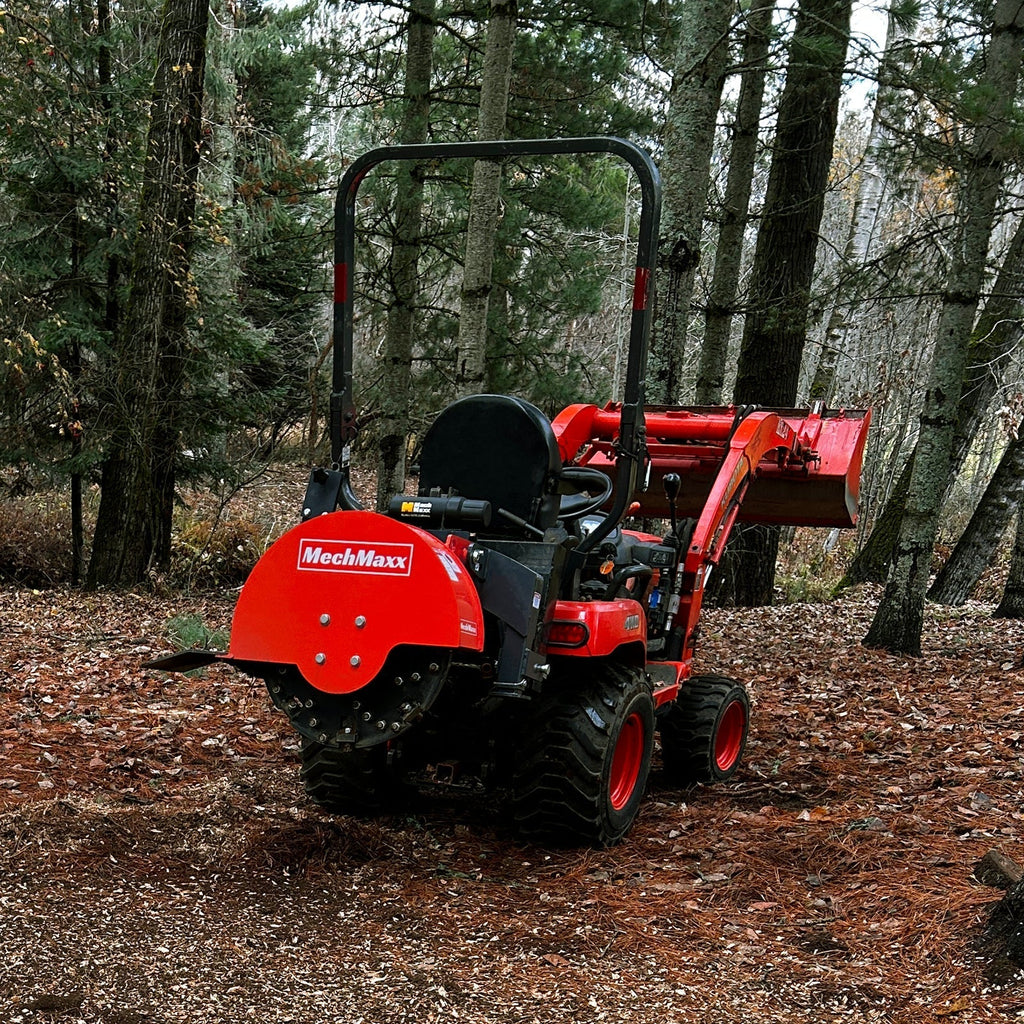 3-Point PTO Stump Grinder with 34 Carbide Teeth (PTO Shaft Included with Slip Clutch),  for 15-45HP Tractor,  SG24