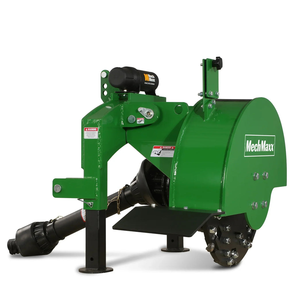 3-Point PTO Stump Grinder with 34 Carbide Teeth (PTO Shaft Included with Slip Clutch),  for 15-45HP Tractor,  SG24